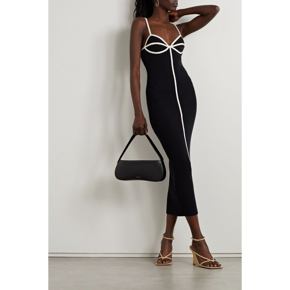 Mara Hoffman Sasha Midi Black Dress Small